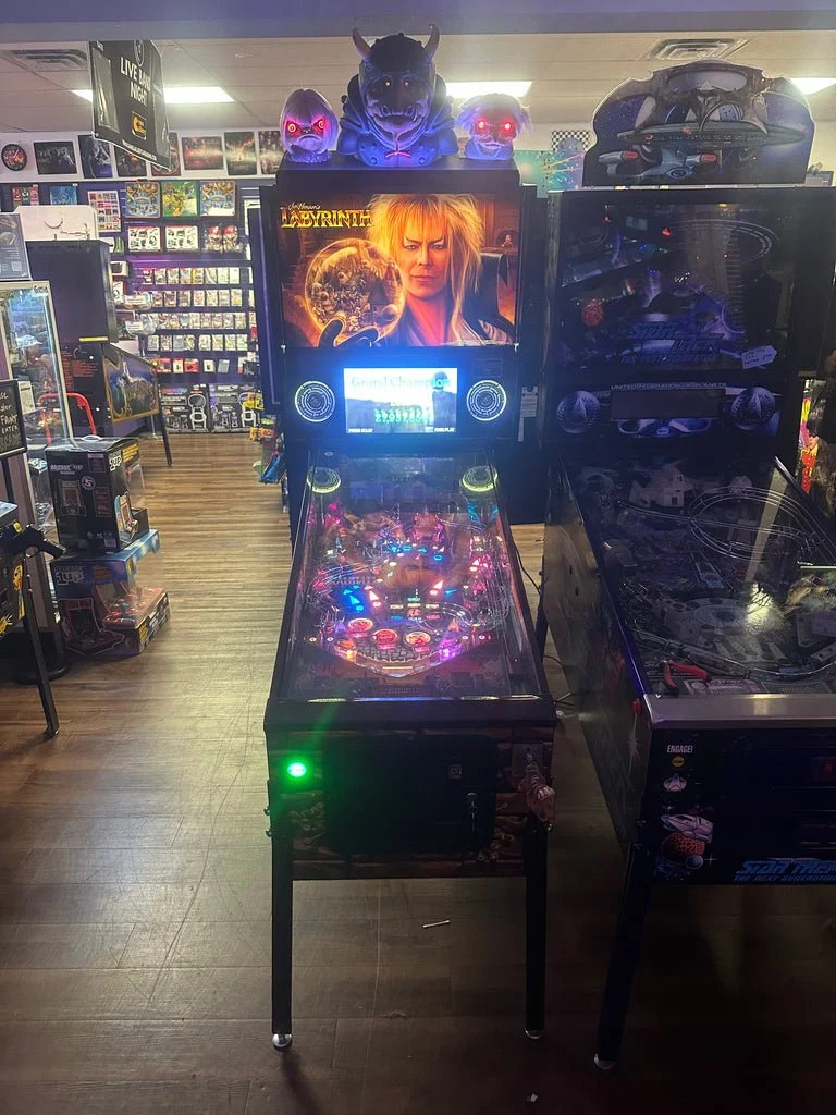 Jim Henson's Labyrinth Pinball Machine with Official Topper — image 1